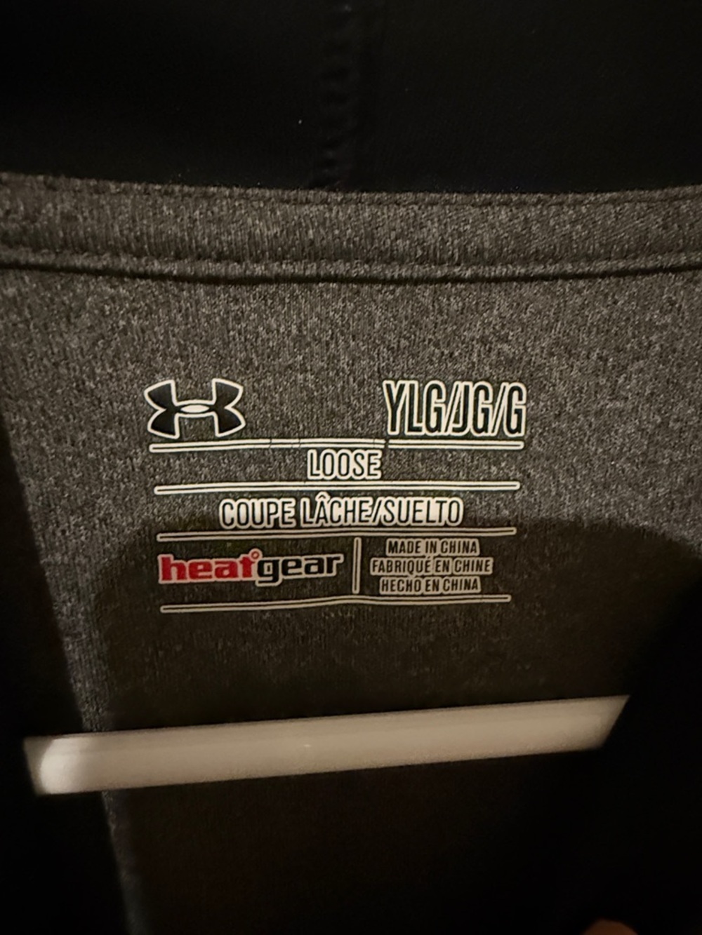 Under Armour Gray & Black Youth Hooded Pullover - Picture 3 of 6